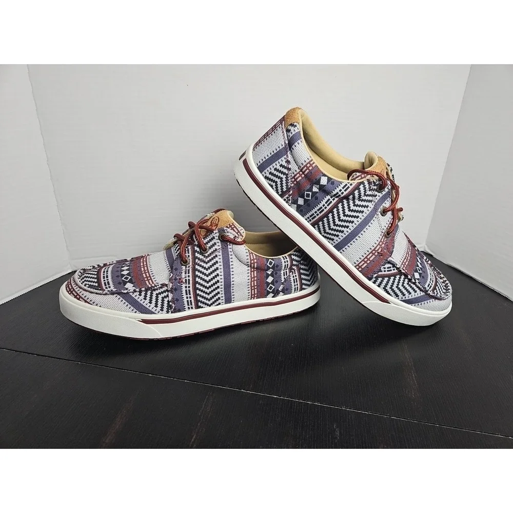 NEW Twisted X Hooey Loper MHYC025 Men Multicolor Lace Up Casual Shoes Size 9.5 M